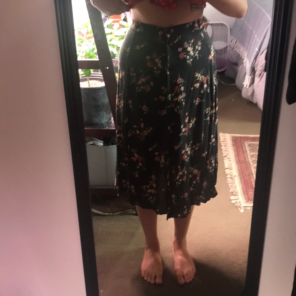 Floral maxi skirt